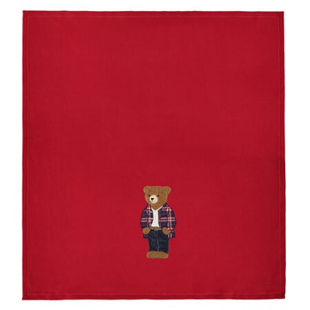 Coperta Lettino in pile con applicazione Orsetto Maryplaid cm 105x150