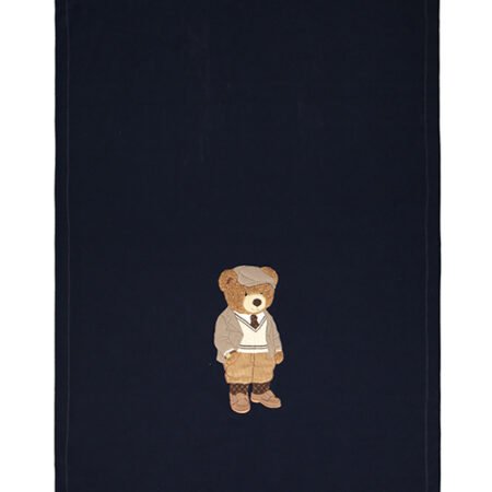 Coperta Lettino in pile con applicazione Orsetto Maryplaid cm 105x150