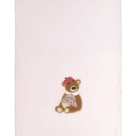 Maryplaid Coperta Lettino in pile bussy con applicazione Art. Orsetto