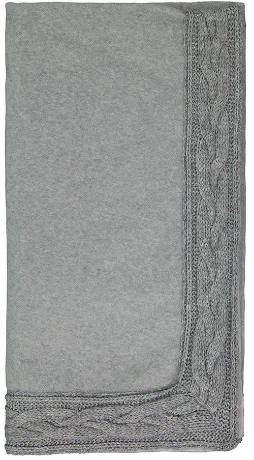 Maryplaid Coperta Plaid Con Bordo In Treccia Tricot Art. Trecce - immagine 2