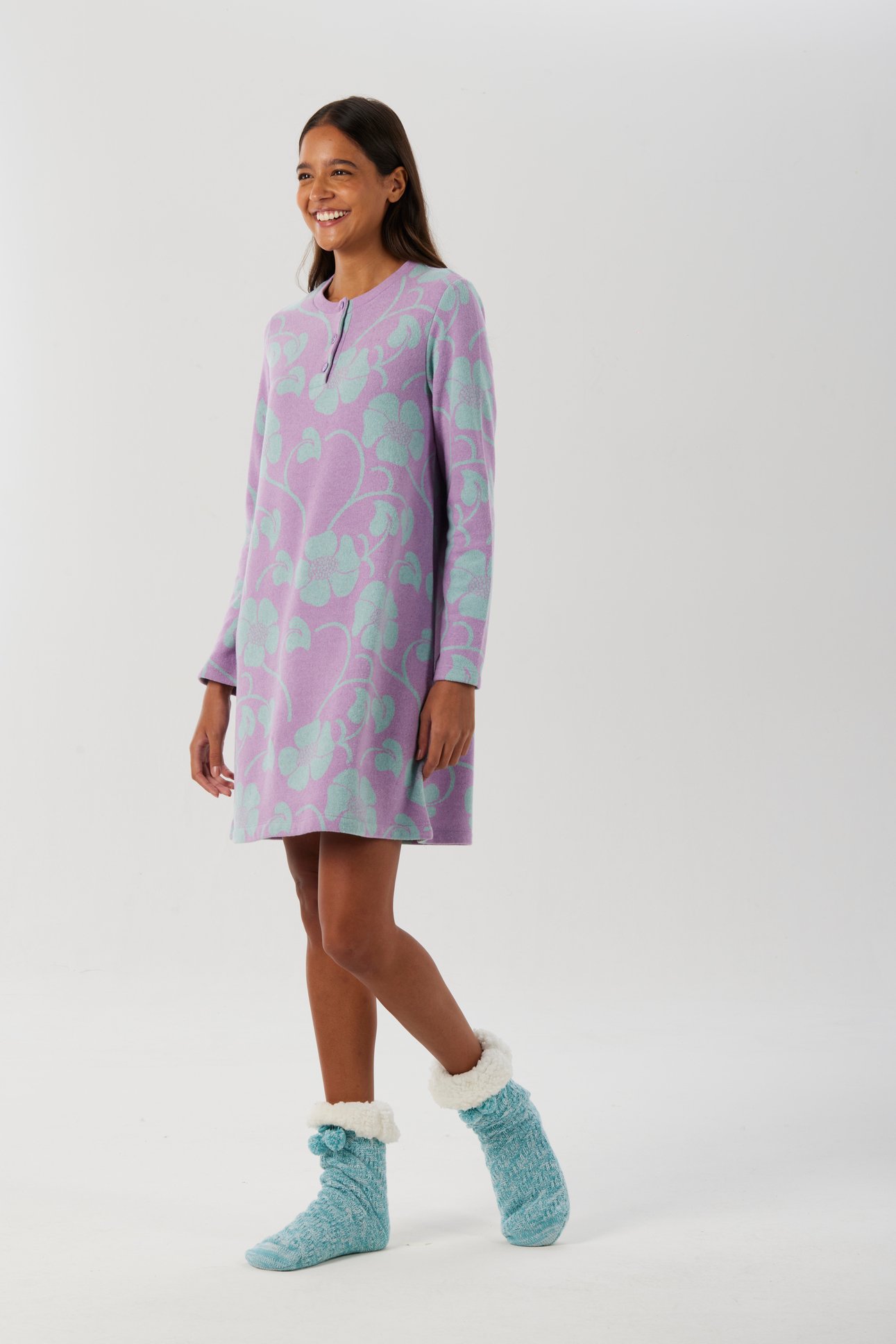 Brilliamo Camicia Da Notte Donna Invernale In Punto Milano Art. BQ877981