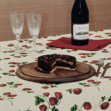 Bottaro Tovaglia Stampata In Puro Cotone 100% Mercerizzato Art. Fragole