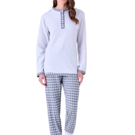 Pigiamiamoci Pigiama Invernale Punto Milano Grigio Art. 3553L