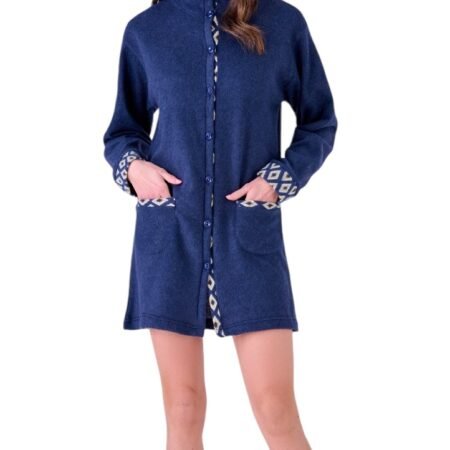 Pigiamiamoci Vestaglia Donna Invernale Punto Milano Blu Art. 3551V