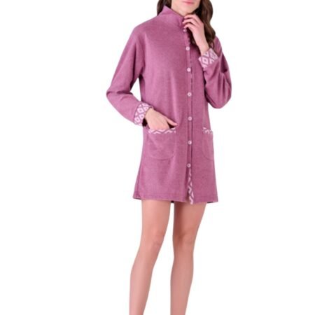Pigiamiamoci Vestaglia Donna Invernale Punto Milano Bordeaux Art. 3551V