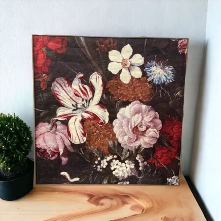 Quadro Floreale Su Tela Blanc Mariclo'