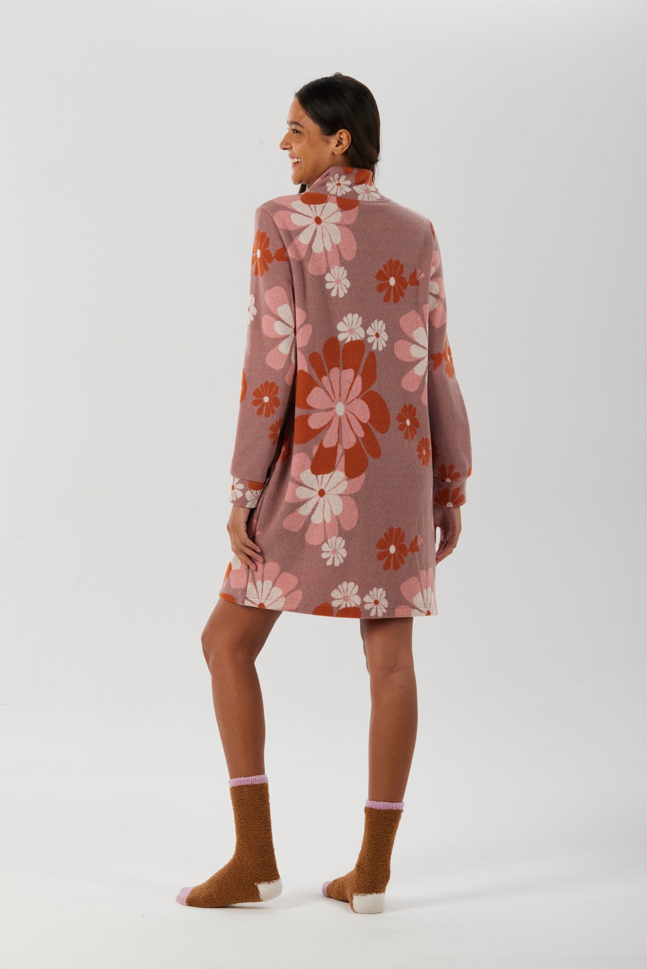 Brilliamo Vestaglia Donna Invernale Punto Milano Malva Art. BQ877986 - immagine 3