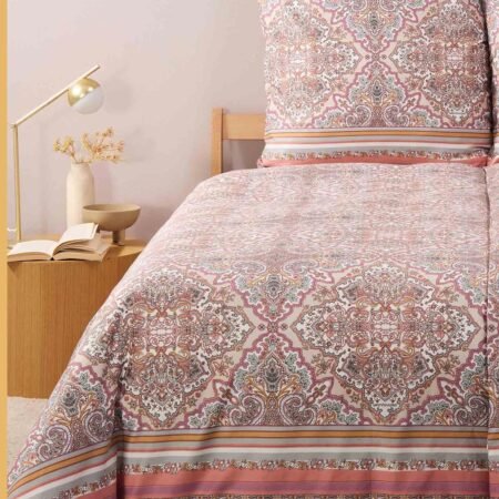 Bassetti Granfoulard Completo Copripiumino Matrimoniale In Cotone Art. Marechiaro Beige