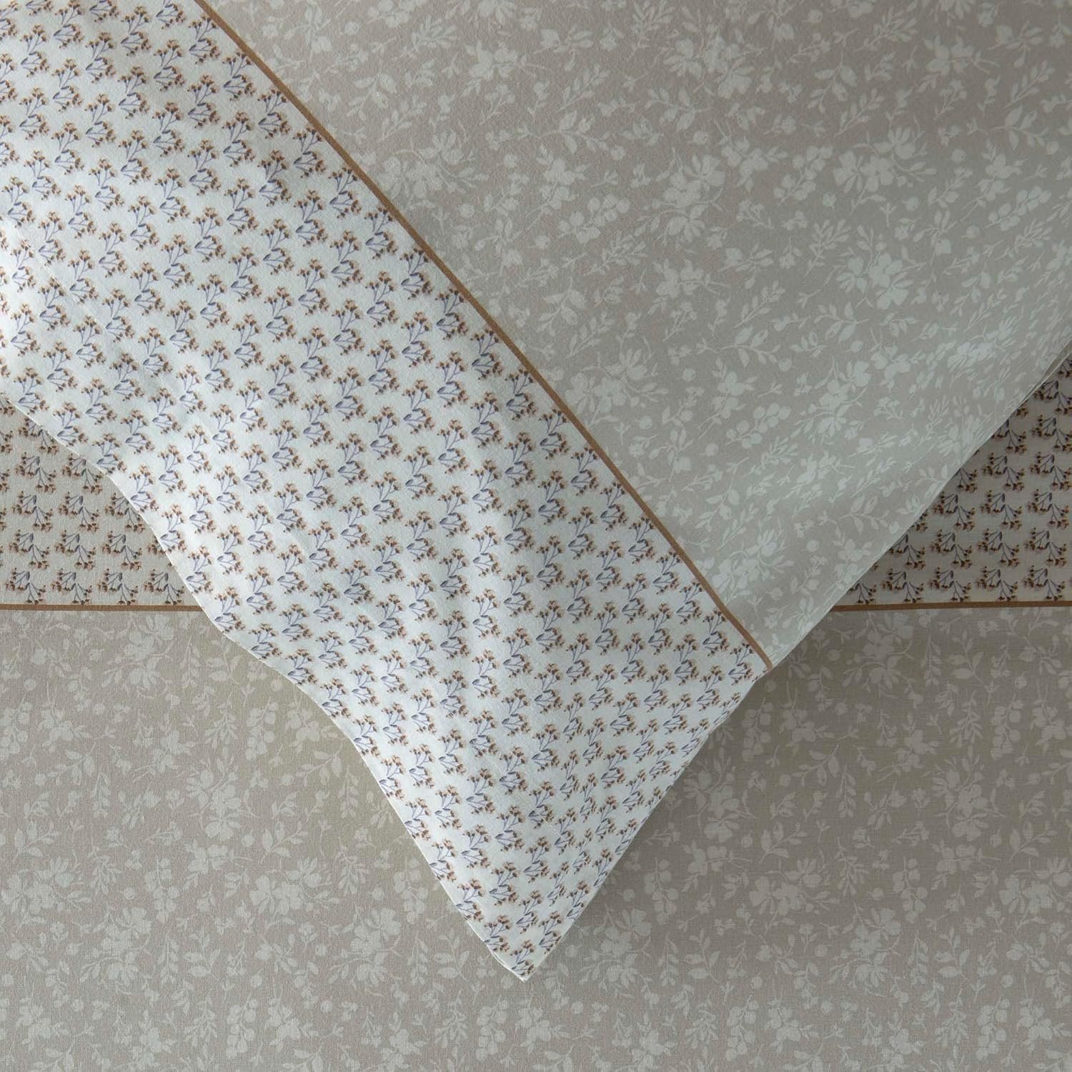 ZUCCHI Completo Lenzuola Singole Una Piazza In Caldo Cotone cm 90x200 Art. FRESIA Beige - immagine 2
