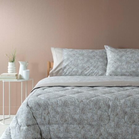 ZUCCHI Completo Lenzuola Singole Una Piazza In Caldo Cotone cm 90x200 Art. BREEZE Beige