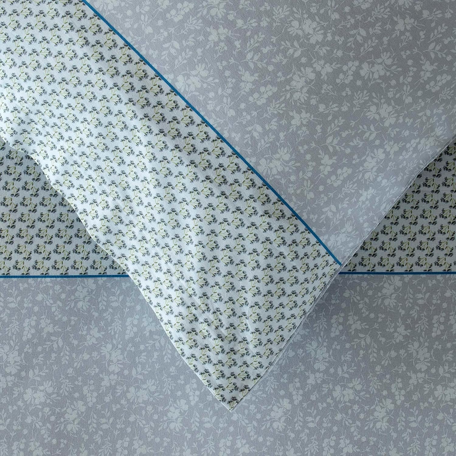 ZUCCHI Completo Lenzuola Singole Una Piazza In Caldo Cotone cm 90x200 Art. FRESIA Grigio - immagine 2