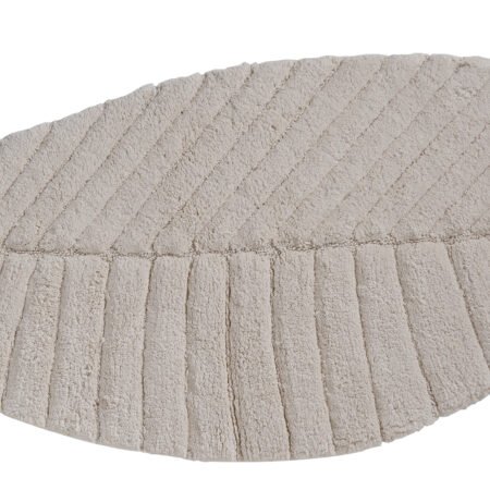 MAISON SUCRÉE Tappeto Da Bagno Scendi Letto a Pelo Raso In Cotone Fondo Antiscivolo Art. Foglia cm 60x110