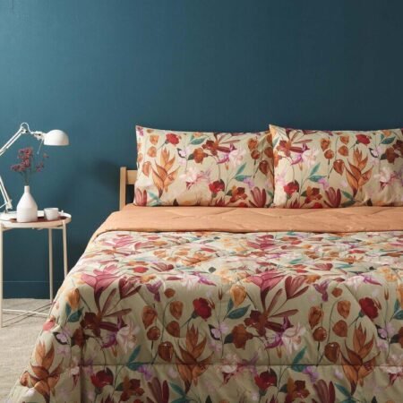 Bassetti Trapunta Singola In Puro Cotone cm 170x260 Art. GROUND CHERRY Colore Gialla