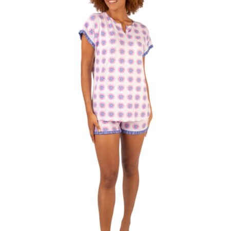Brilliamo Linclalor Pigiama Estivo Donna Due Pezzi Art. BR402087 Fantasia