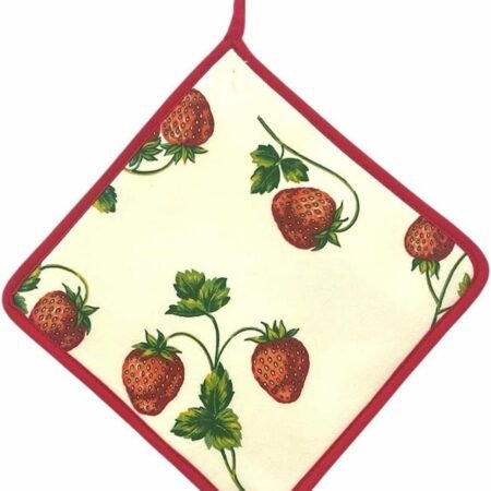 BOTTARO Presina Quadrata In Panama Di Cotone 100% FRAGOLE