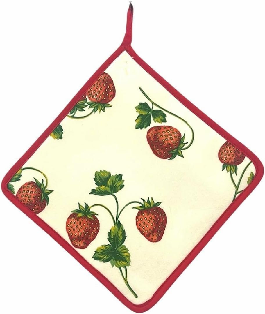 BOTTARO Presina Quadrata In Panama Di Cotone 100% FRAGOLE