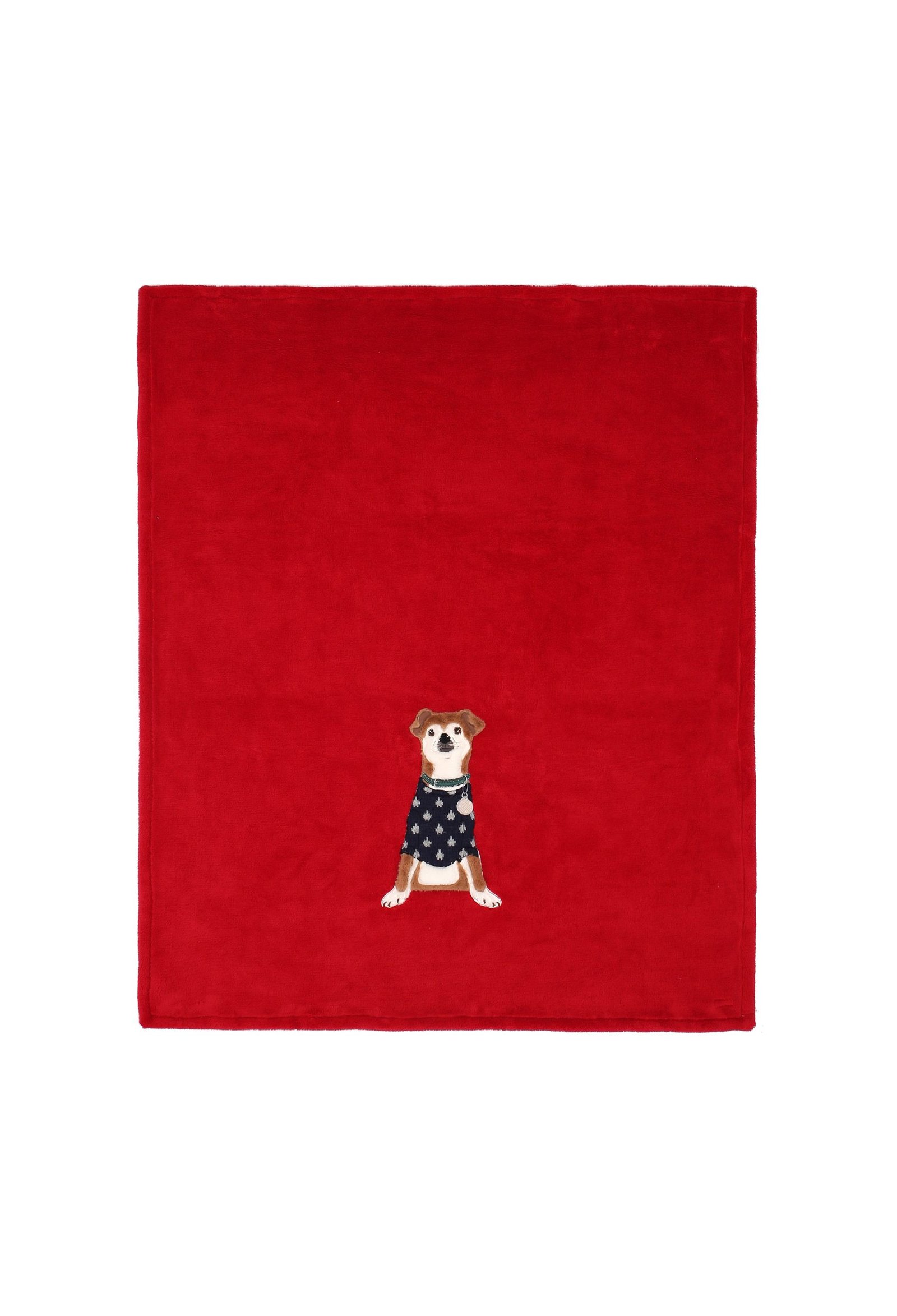 Maryplaid Plaid In Bussy Con Applicazione Dog cm 150x180 Art. 6M35154 Rosso