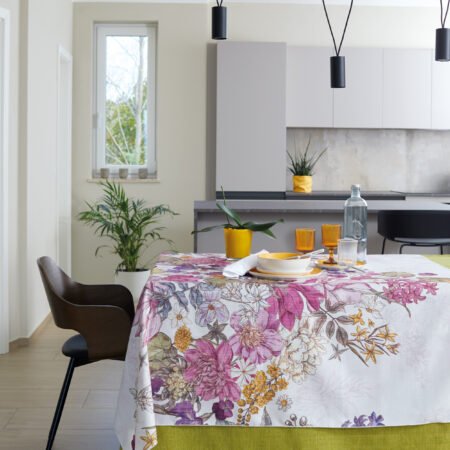MAISON SUCRÉE Tovaglia Fantasia Antimacchia Ed Impermeabile Base Korin Art. DINA - MAIORI - CANEVA
