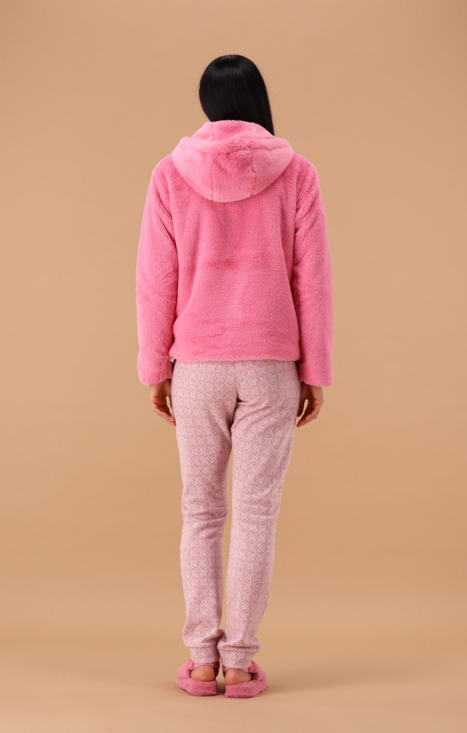 Giacca Donna Meryhome Invernale in Pile con Cappuccio – Pelliccetta Morbida, Foderata, Versatile per Casa e Tempo Libero - immagine 3