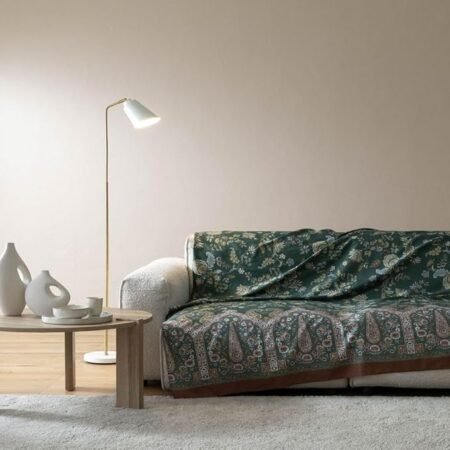 Bassetti Granfoulard Telo Arredo cm 270x270 Art. INDIAN ROSES VERDE