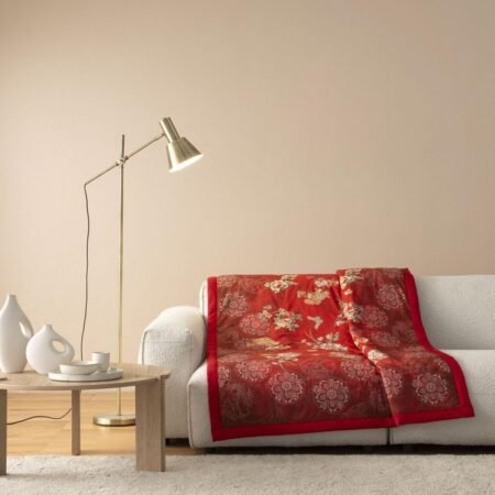Bassetti Granfoulard Plaid Imbottito In Cotone Con Scatola Regalo cm 135x190 (MONNALISA ROSSO)