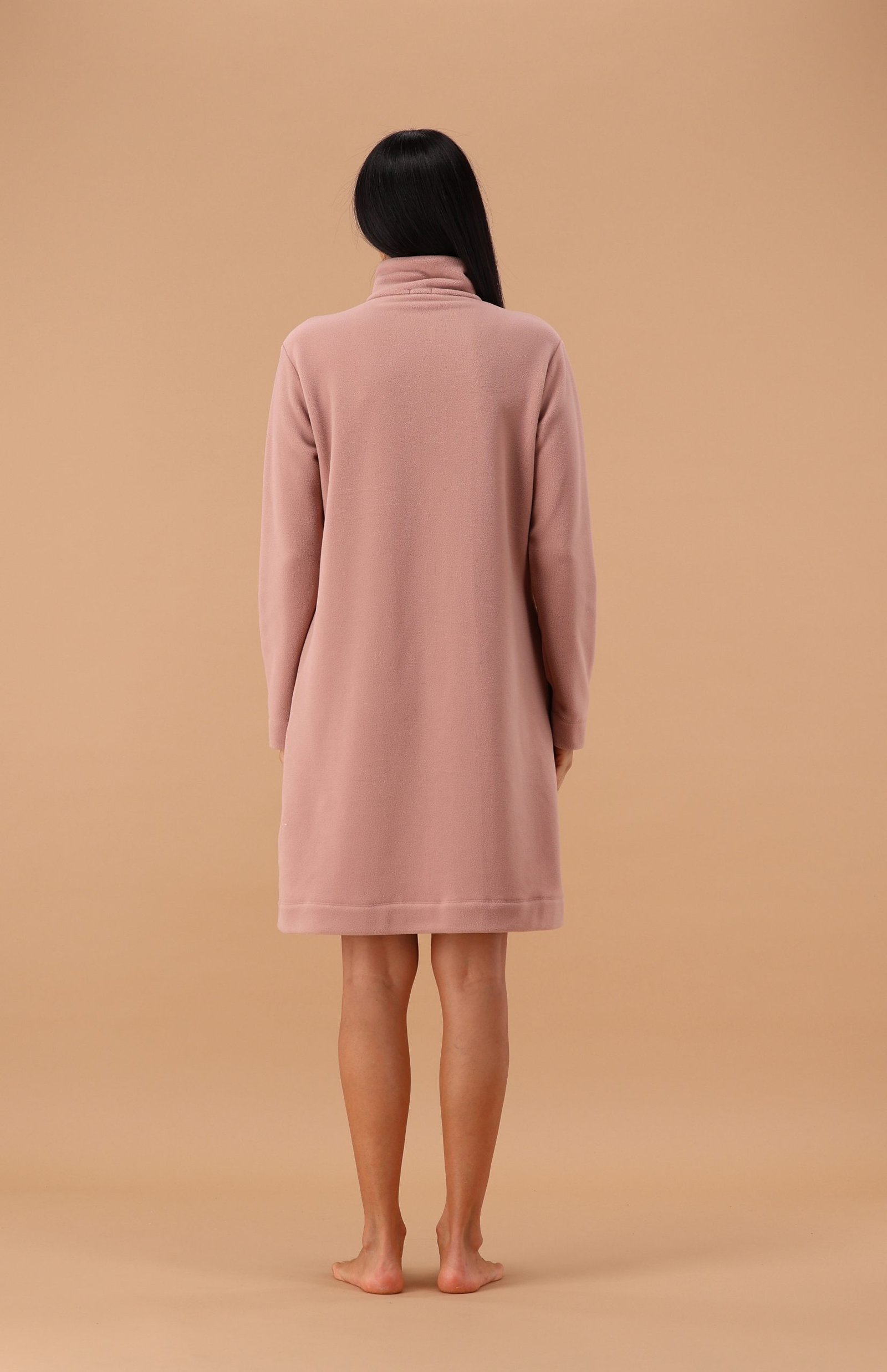 MaryPlaid - Vestaglia Donna in Pile Rosa Zip Frontale – Art. 6V84212 - immagine 3