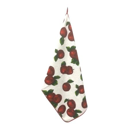 BOTTARO Strofinaccio in spugna stampata varie fantasie cm 50x70 Mela Rossa