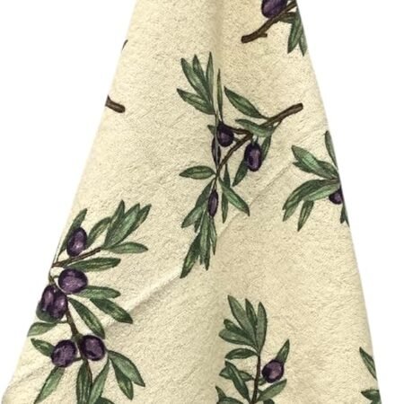 BOTTARO Strofinaccio in spugna stampata varie fantasie cm 50x70 OLIVE