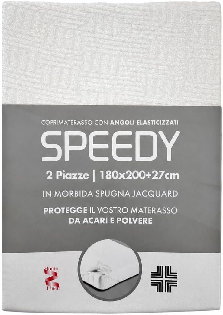ZAMBAITI Coprimaterasso Elasticizzato In Spugna Jacquard Con Angoli Art. Speedy - immagine 4