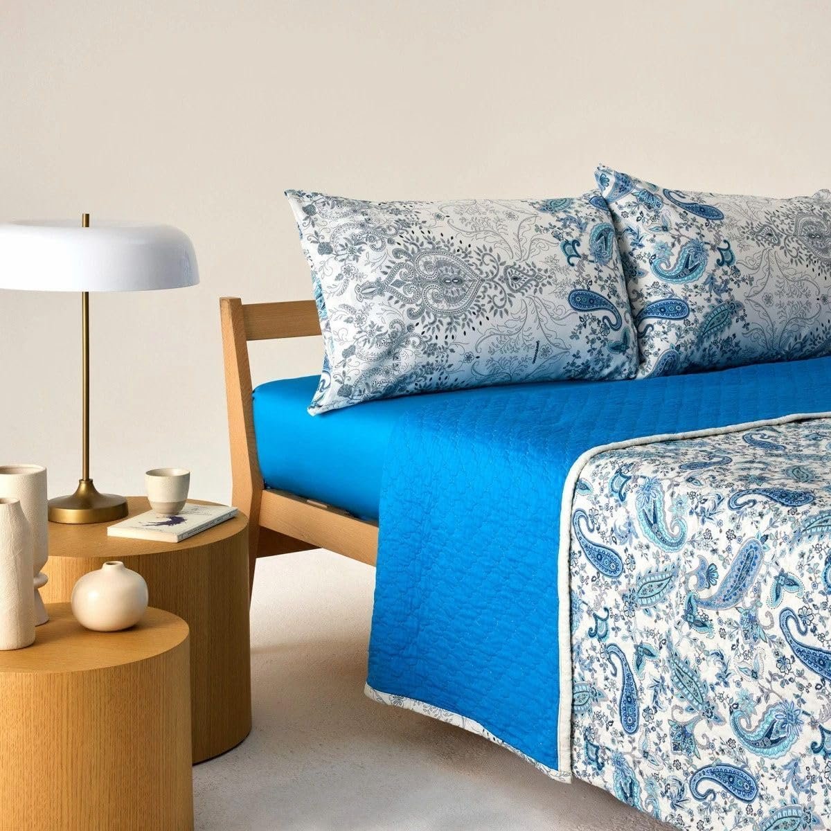 Bassetti Granfoulard Copriletto Trapuntato Matrimoniale Cotone 100% cm 265x255 Art. MONNALISA BLU - immagine 2