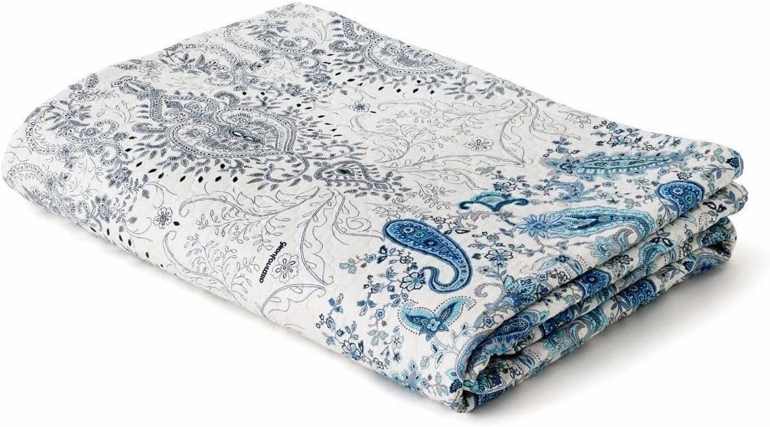 Bassetti Granfoulard Copriletto Trapuntato Matrimoniale Cotone 100% cm 265x255 Art. MONNALISA BLU - immagine 3