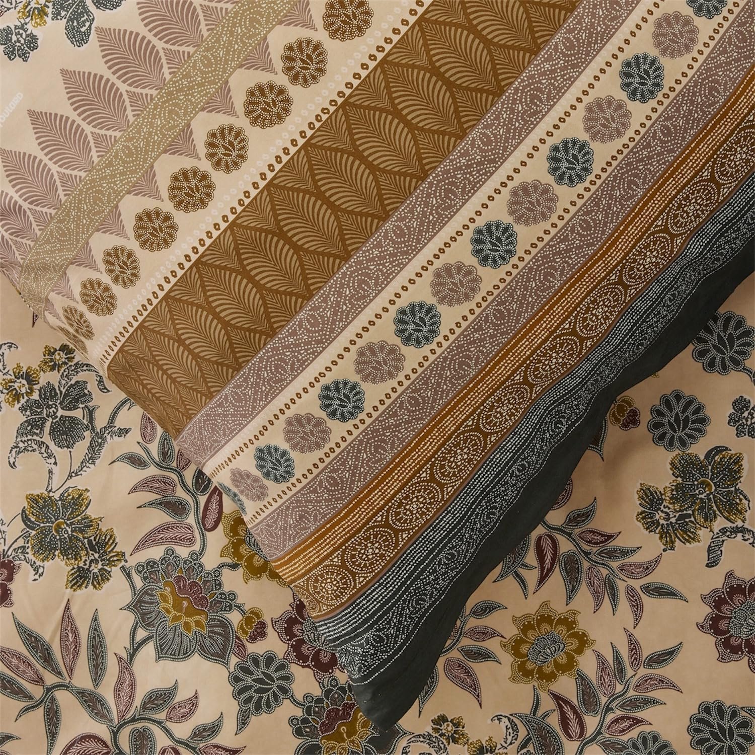 Bassetti Granfoulard Completo Letto Matrimoniale Lenzuola Raso di Puro Cotone Lenzuolo Sopra + Sotto con Angoli Maxi + 2 Federe (VARIGOTTI BAMBOO) - immagine 3