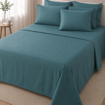 Zambaiti Completo Lenzuola Letto Piazza e Mezza alla Francese 100% Cotone