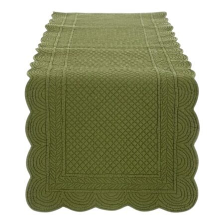 Runner striscia da tavolo rettangolare Blanc Mariclò Verde Oliva